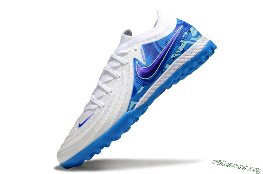 Nike Phantom GX 2 Elite TF Football Shoes - White/Blue 5