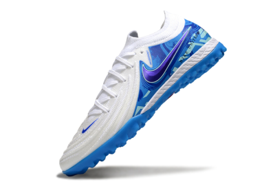 Nike Phantom GX 2 Elite TF Football Shoes - White/Blue