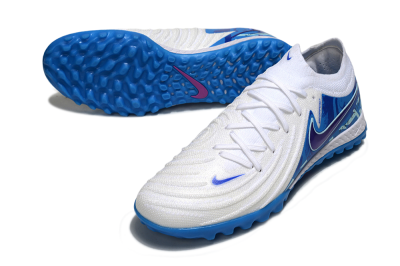Nike Phantom GX 2 Elite TF Football Shoes - White/Blue