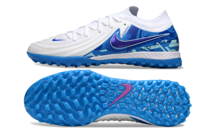 Nike Phantom GX 2 Elite TF Football Shoes - White/Blue