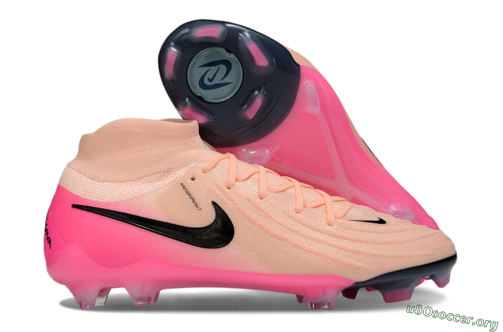 Nike Phantom Luna Elite NU FG Football Boots - Pink/Black 2