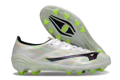 Mizuno Alpha Beta FG Football Boots - White/Pink/Yellow