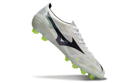 Mizuno Alpha Beta FG Football Boots - White/Pink/Yellow