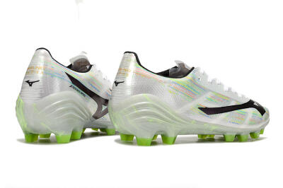 Mizuno Alpha Beta FG Football Boots - White/Pink/Yellow