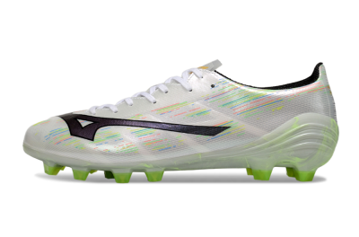 Mizuno Alpha Beta FG Football Boots - White/Pink/Yellow