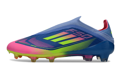 Adidas F50 Elite Laceless FG Football Boots - Blue/Yellow/Pink
