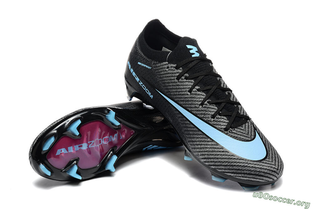 Nike Air Zoom Mercurial Vapor 16 Elite FG Football Boots - Grey/Black/Jade 4