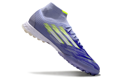 Adidas F50 Elite Mid TF Football Shoes - Purple/Silver/Yellow