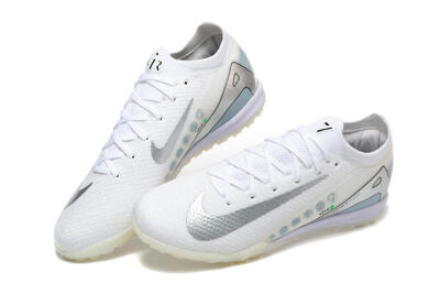 Nike Air Zoom Mercurial Vapor 16 Elite TF Football Shoes - Beige/Silver/White