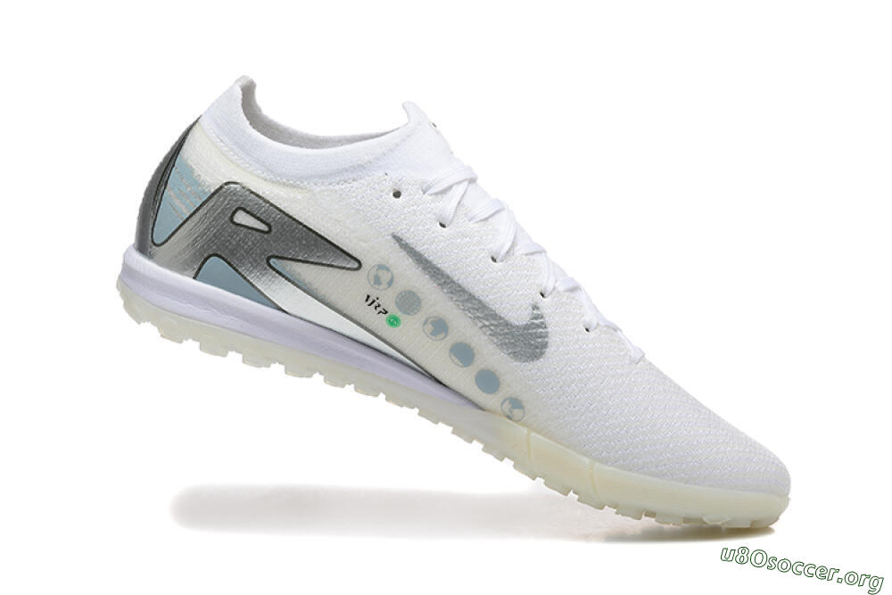 Nike Air Zoom Mercurial Vapor 16 Elite TF Football Shoes - Beige/Silver/White 7