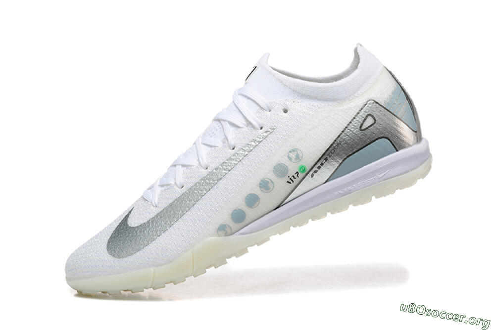 Nike Air Zoom Mercurial Vapor 16 Elite TF Football Shoes - Beige/Silver/White 8