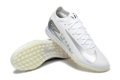 Nike Air Zoom Mercurial Vapor 16 Elite TF Football Shoes - Beige/Silver/White