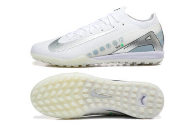 Nike Air Zoom Mercurial Vapor 16 Elite TF Football Shoes - Beige/Silver/White