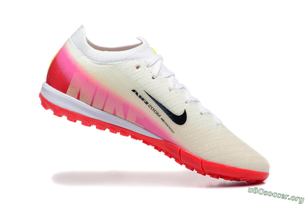 Nike Air Zoom Mercurial Vapor 16 Elite TF Football Shoes - Beige/Black/Pink 7