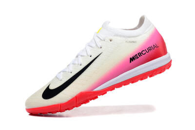 Nike Air Zoom Mercurial Vapor 16 Elite TF Football Shoes - Beige/Black/Pink