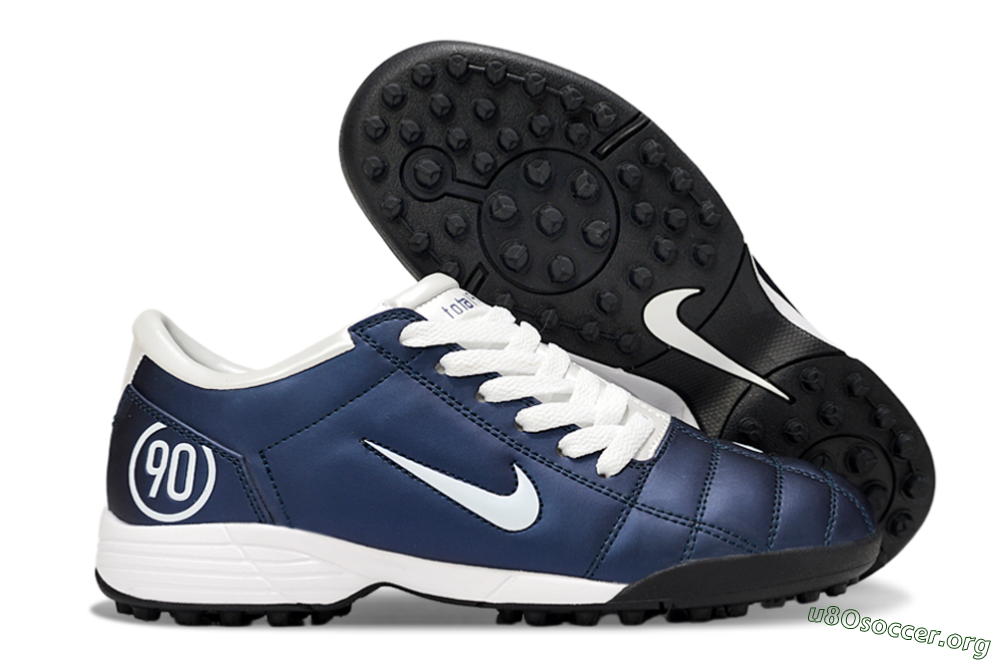 Nike Total 90 III TF Football Shoes - Blue/Black/White 2