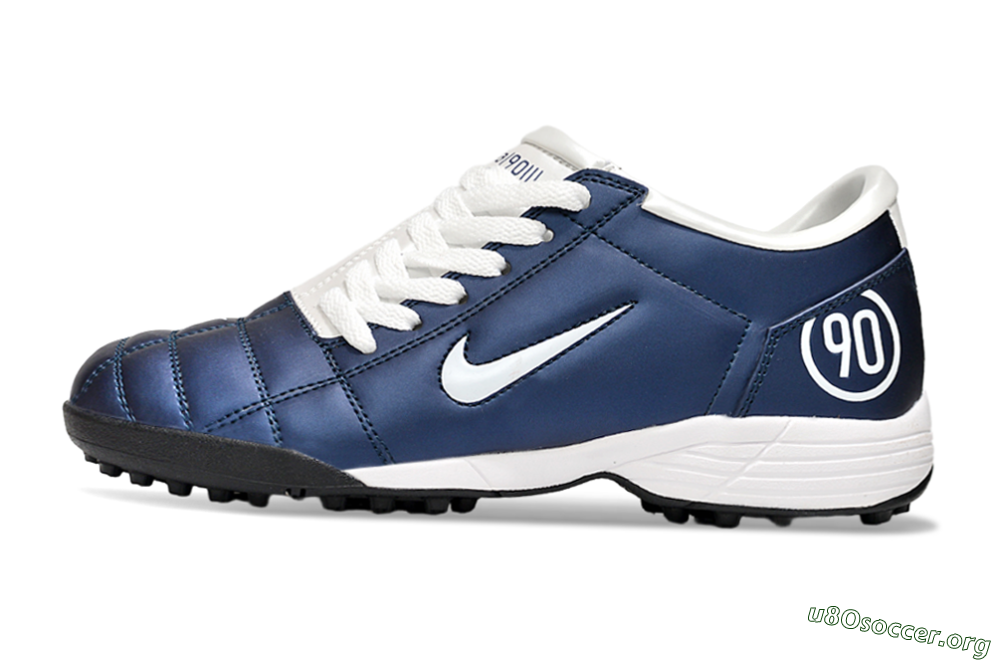 Nike Total 90 III TF Football Shoes - Blue/Black/White 3