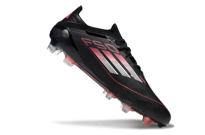 Adidas F50 Elite FG Football Boots - Black/Silver/Red