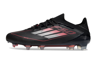 Adidas F50 Elite FG Football Boots - Black/Silver/Red