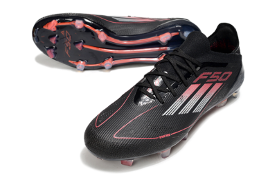 Adidas F50 Elite FG Football Boots - Black/Silver/Red