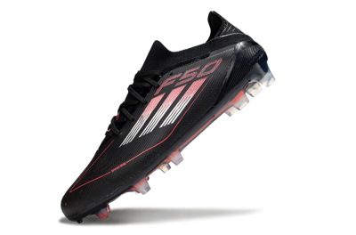 Adidas F50 Elite FG Football Boots - Black/Silver/Red