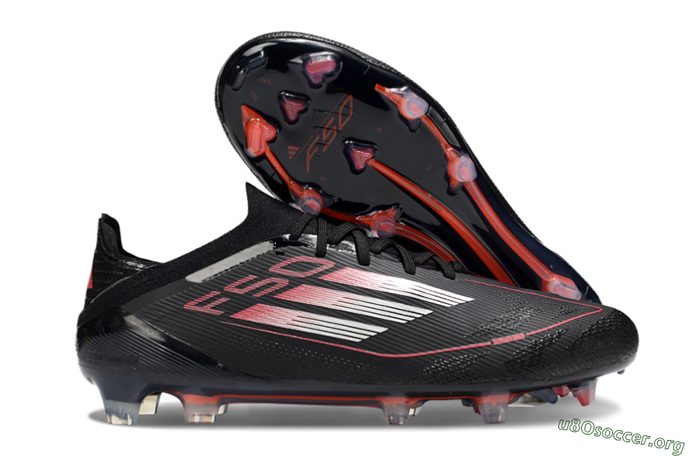 Adidas F50 Elite FG Football Boots - Black/Silver/Red 2