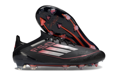 Adidas F50 Elite FG Football Boots - Black/Silver/Red