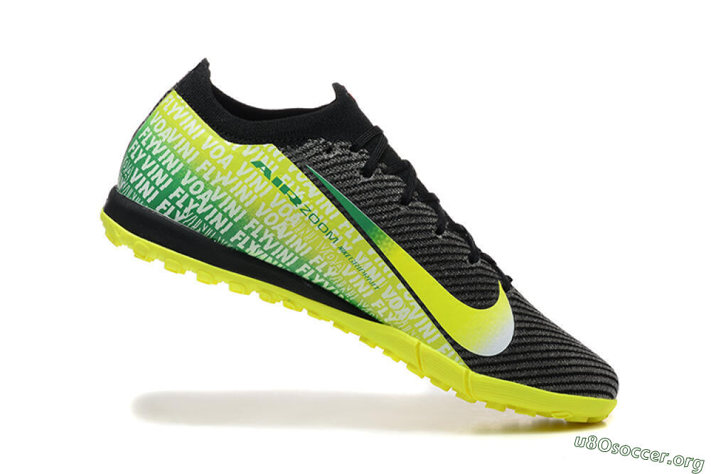 Nike Air Zoom Mercurial Vapor 16 Elite TF Football Shoes - Black/Yellow/Red 7