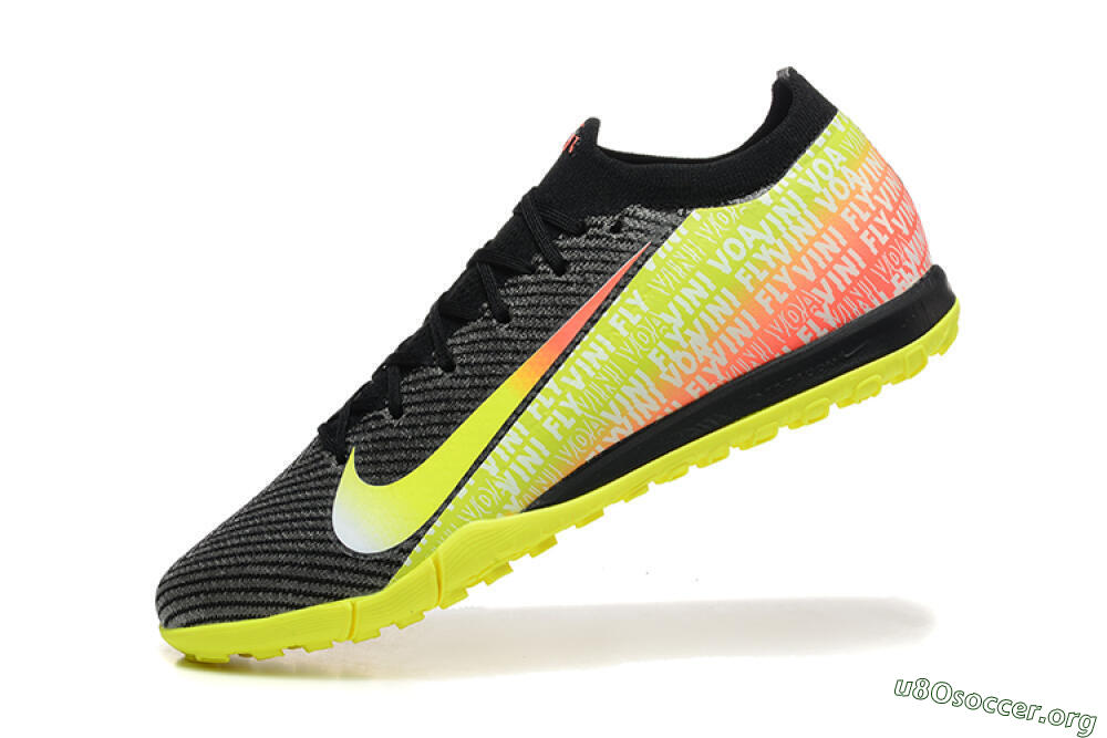 Nike Air Zoom Mercurial Vapor 16 Elite TF Football Shoes - Black/Yellow/Red 8
