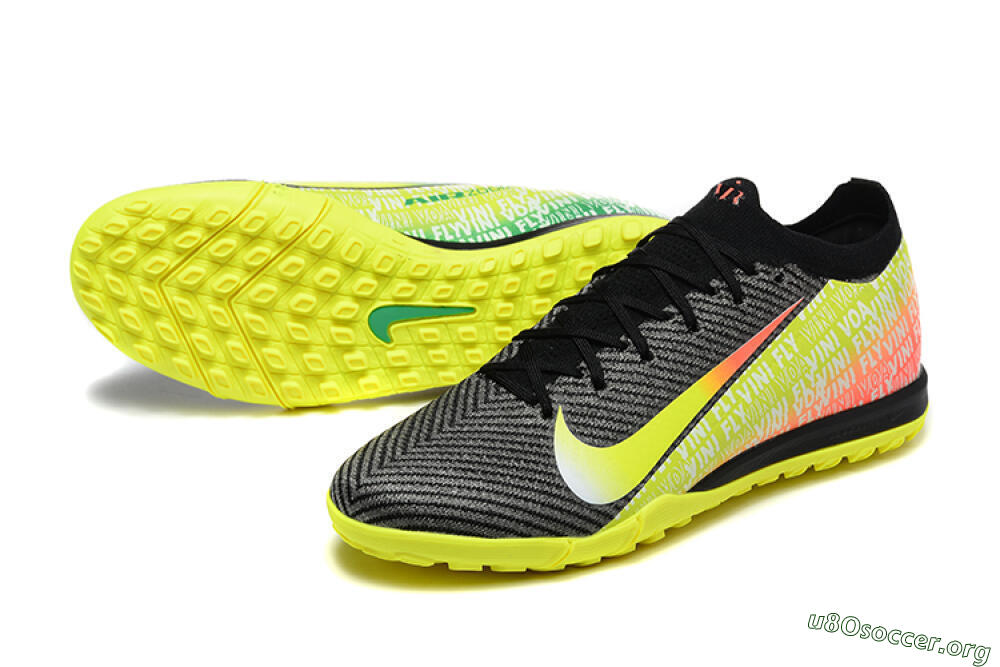 Nike Air Zoom Mercurial Vapor 16 Elite TF Football Shoes - Black/Yellow/Red 0