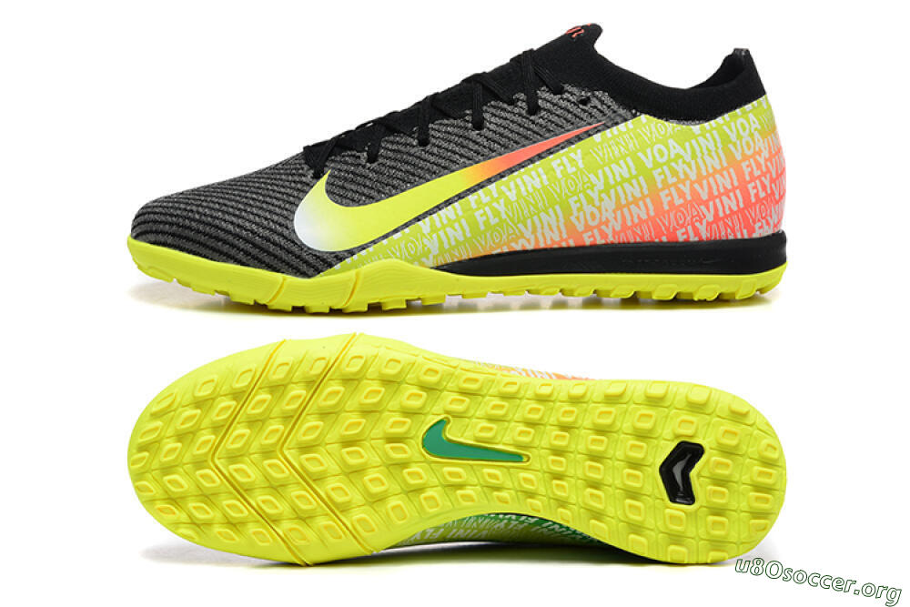 Nike Air Zoom Mercurial Vapor 16 Elite TF Football Shoes - Black/Yellow/Red 1