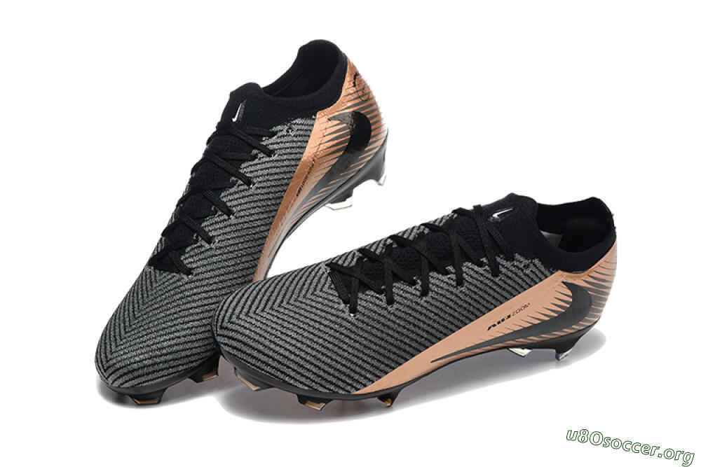 Nike Air Zoom Mercurial Vapor 16 Elite FG Football Boots - Grey/Black/Gold 6