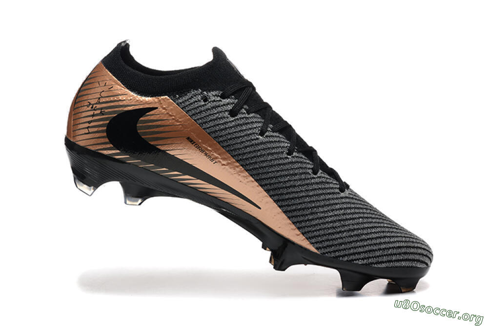 Nike Air Zoom Mercurial Vapor 16 Elite FG Football Boots - Grey/Black/Gold 7