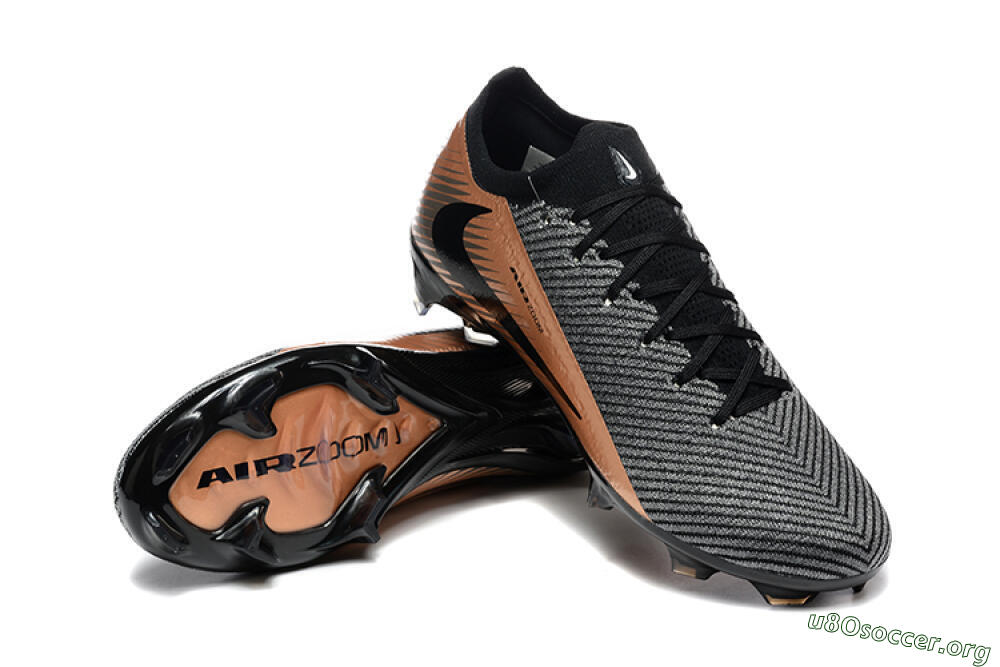 Nike Air Zoom Mercurial Vapor 16 Elite FG Football Boots - Grey/Black/Gold 4