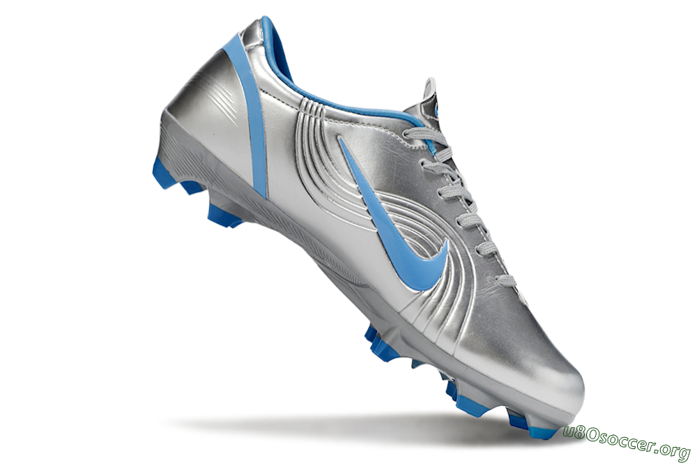 Nike Mercurial Vapor 1 Elite FG Football Boots - Silver/Blue 4