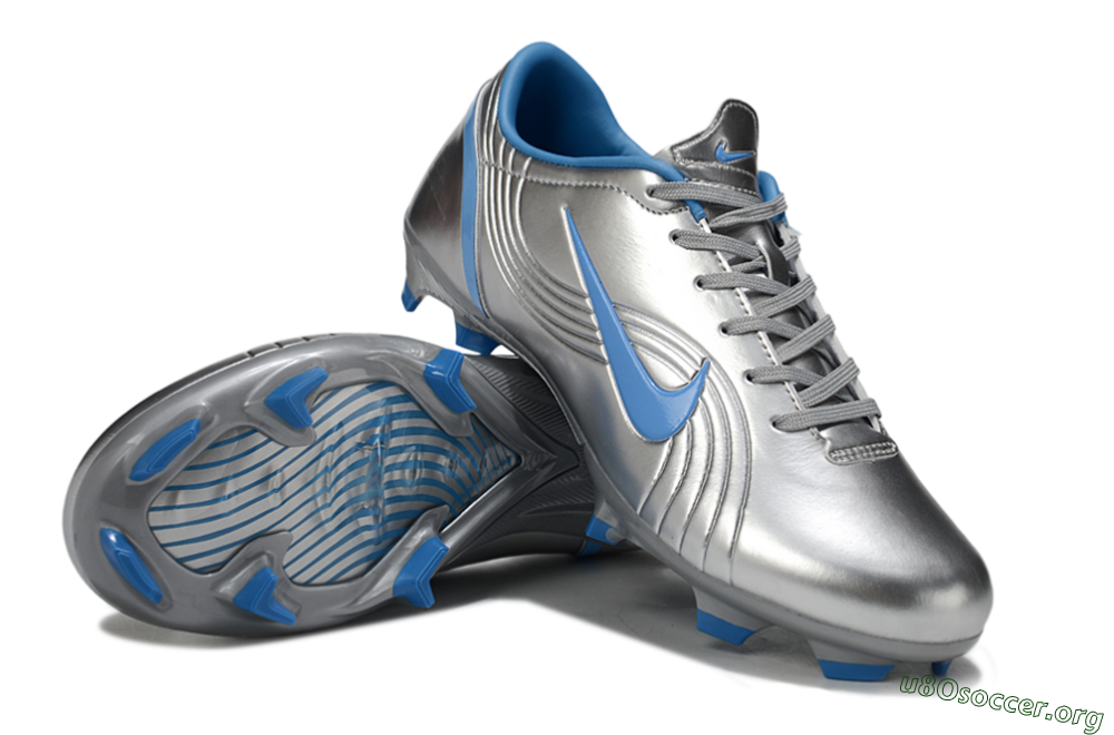 Nike Mercurial Vapor 1 Elite FG Football Boots - Silver/Blue 0