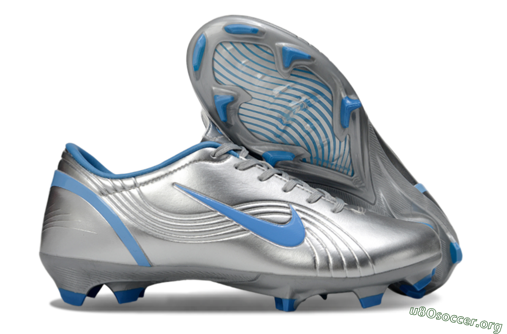 Nike Mercurial Vapor 1 Elite FG Football Boots - Silver/Blue 2