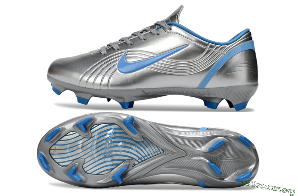 Nike Mercurial Vapor 1 Elite FG Football Boots - Silver/Blue 1