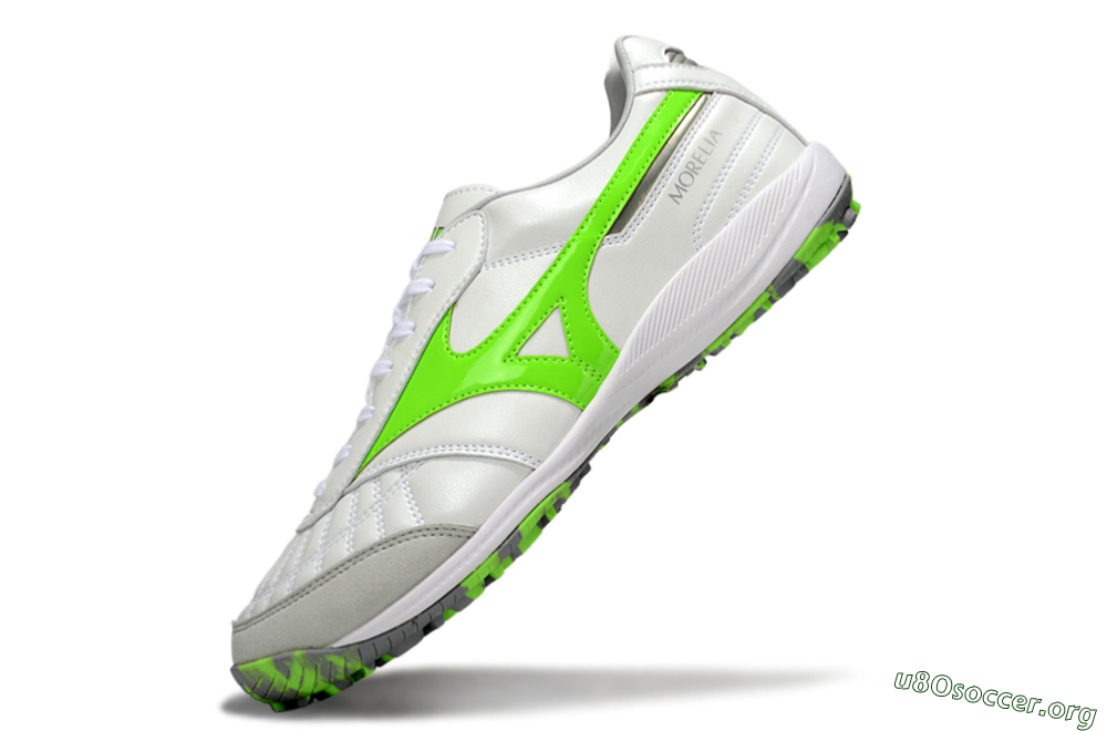 Mizuno Morelia Neo 4 TF Football Shoes - Beige/Grey/Yellow 5