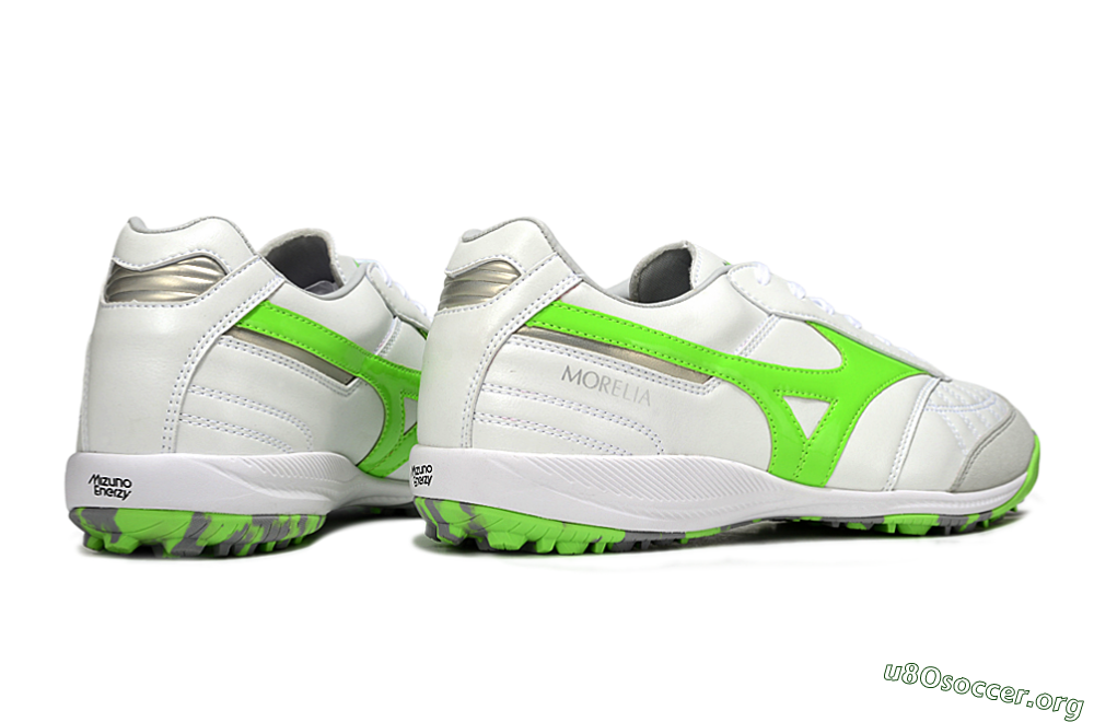 Mizuno Morelia Neo 4 TF Football Shoes - Beige/Grey/Yellow 6