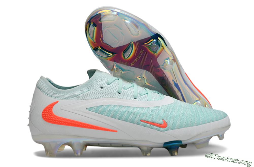 Nike Phantom 6 Low Elite FG Football Boots - Jade/White/Red 2