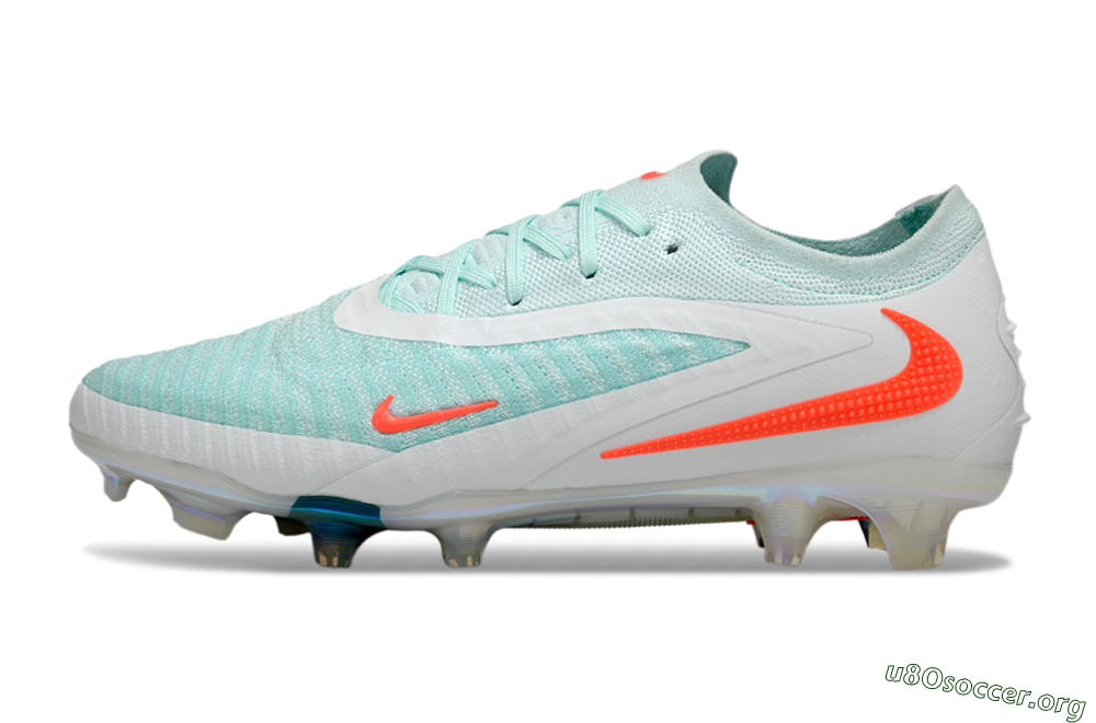 Nike Phantom 6 Low Elite FG Football Boots - Jade/White/Red 3