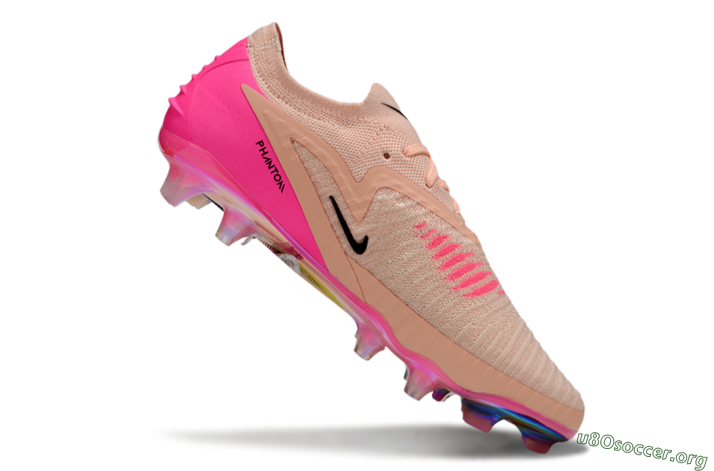 Nike Phantom 6 Low Elite FG Football Boots - Pink/Black/Gold 4
