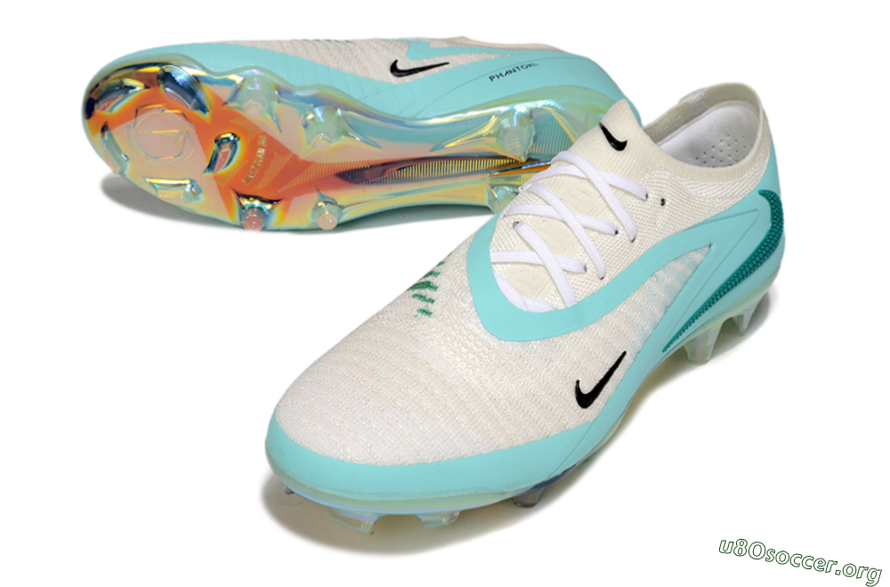Nike Phantom 6 Low Elite FG Football Boots - Beige/Jade/Gold 0