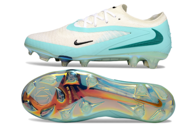 Nike Phantom 6 Low Elite FG Football Boots - Beige/Jade/Gold