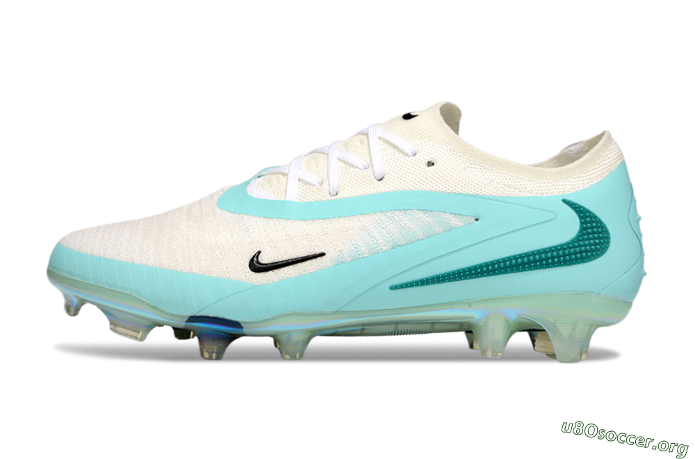 Nike Phantom 6 Low Elite FG Football Boots - Beige/Jade/Gold 3