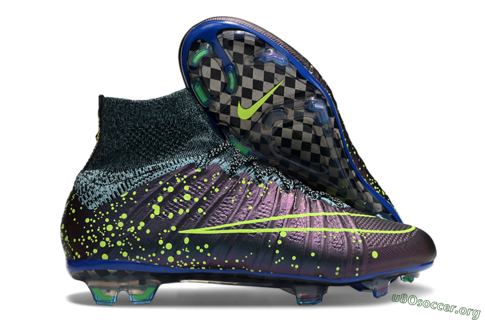 Nike Mercurial Superfly 4 Elite FG Football Boots - Purple/Yellow/Blue 2