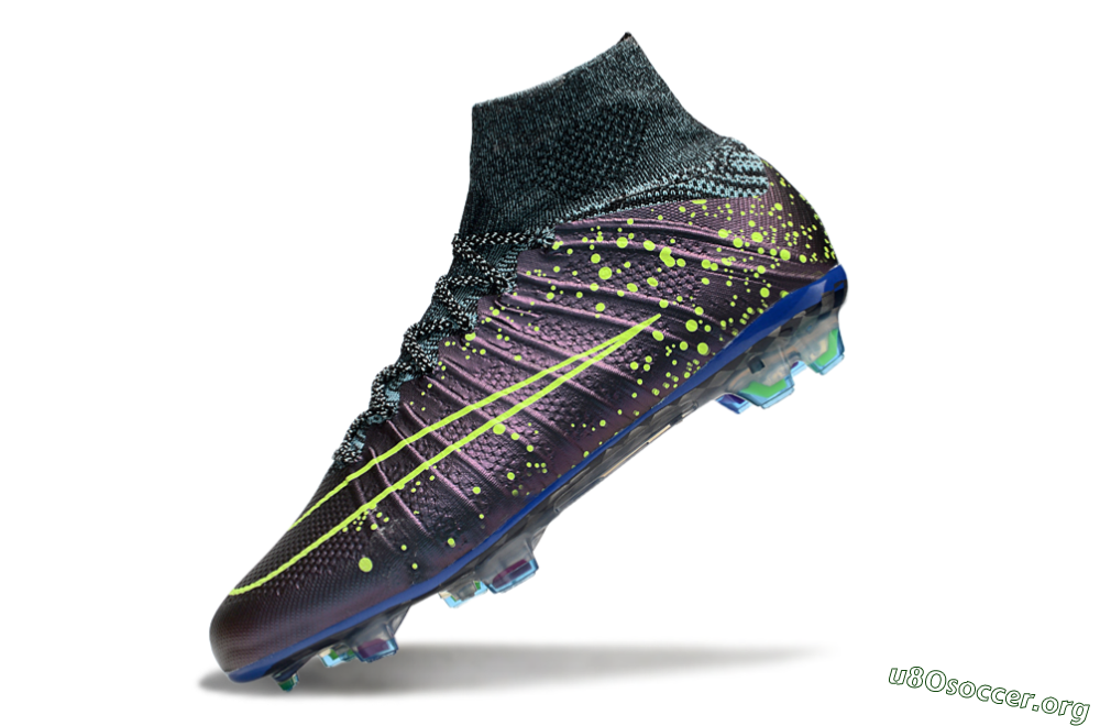 Nike Mercurial Superfly 4 Elite FG Football Boots - Purple/Yellow/Blue 5