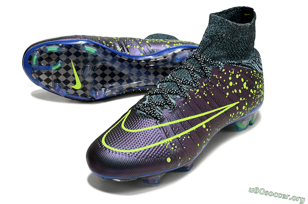 Nike Mercurial Superfly 4 Elite FG Football Boots - Purple/Yellow/Blue 0
