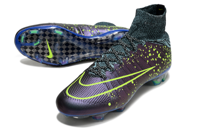 Nike Mercurial Superfly 4 Elite FG Football Boots - Purple/Yellow/Blue